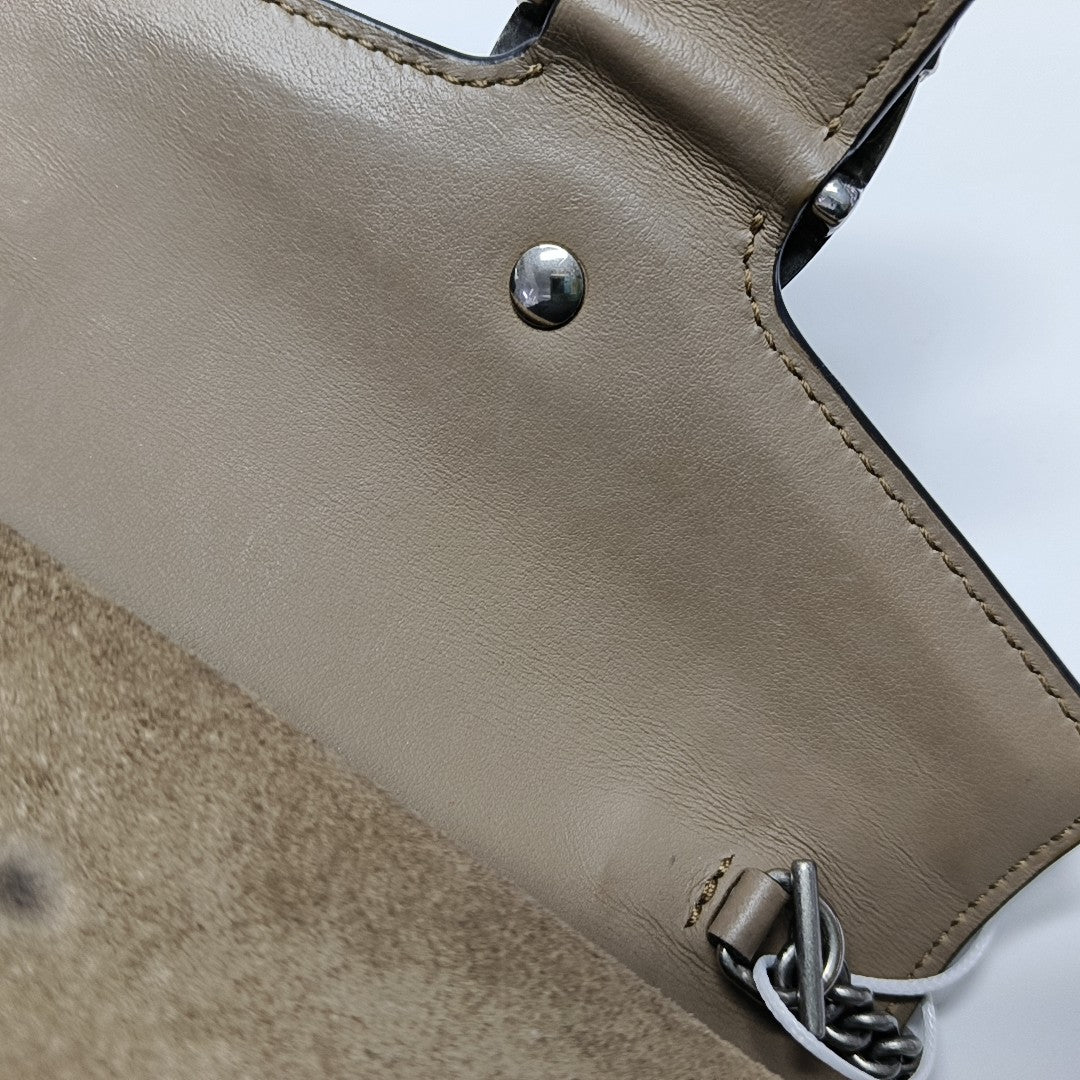 Dionysus Super Mini Monogram Coated Canvas Beige