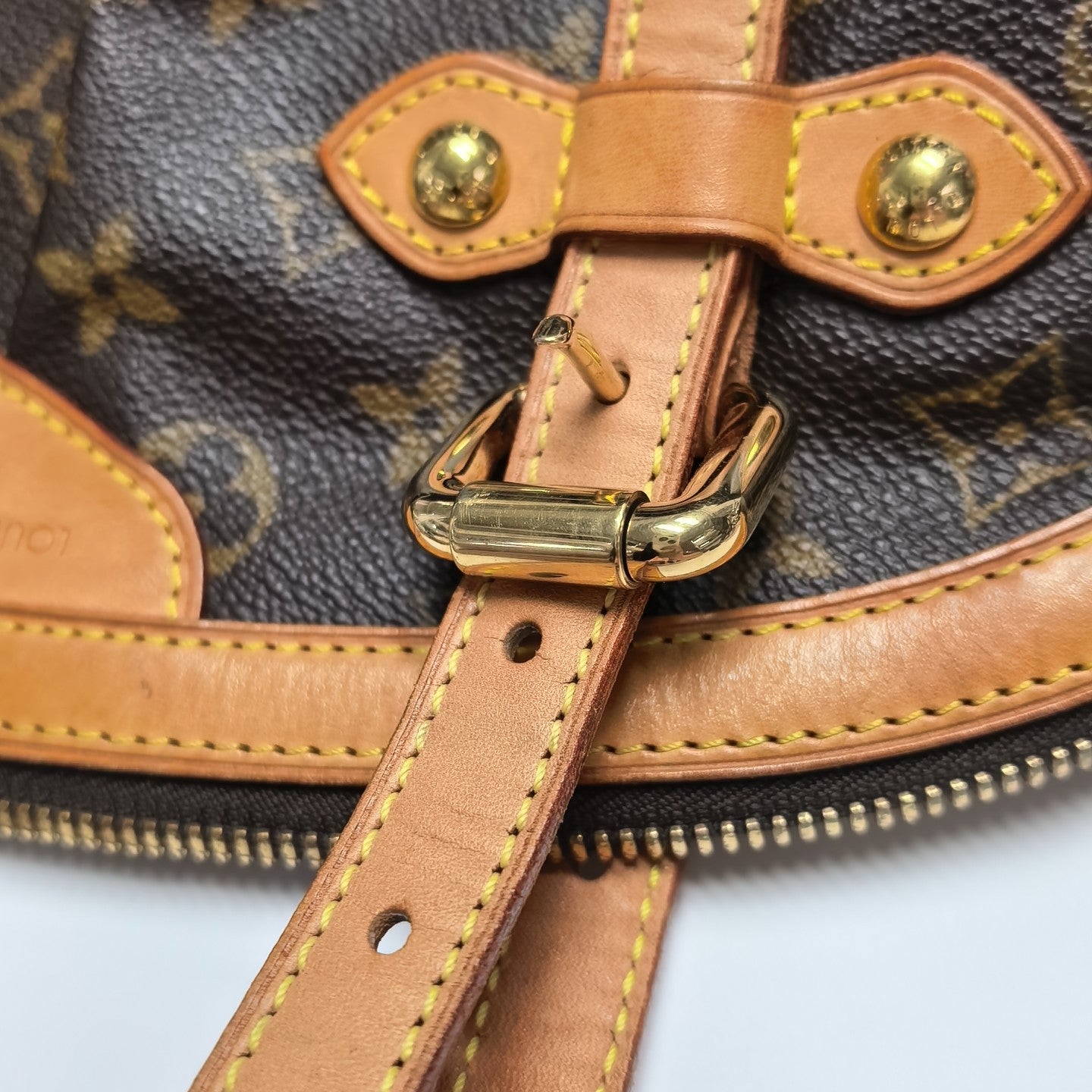TIVOLI GM Monogram Coated Canvas Brown
