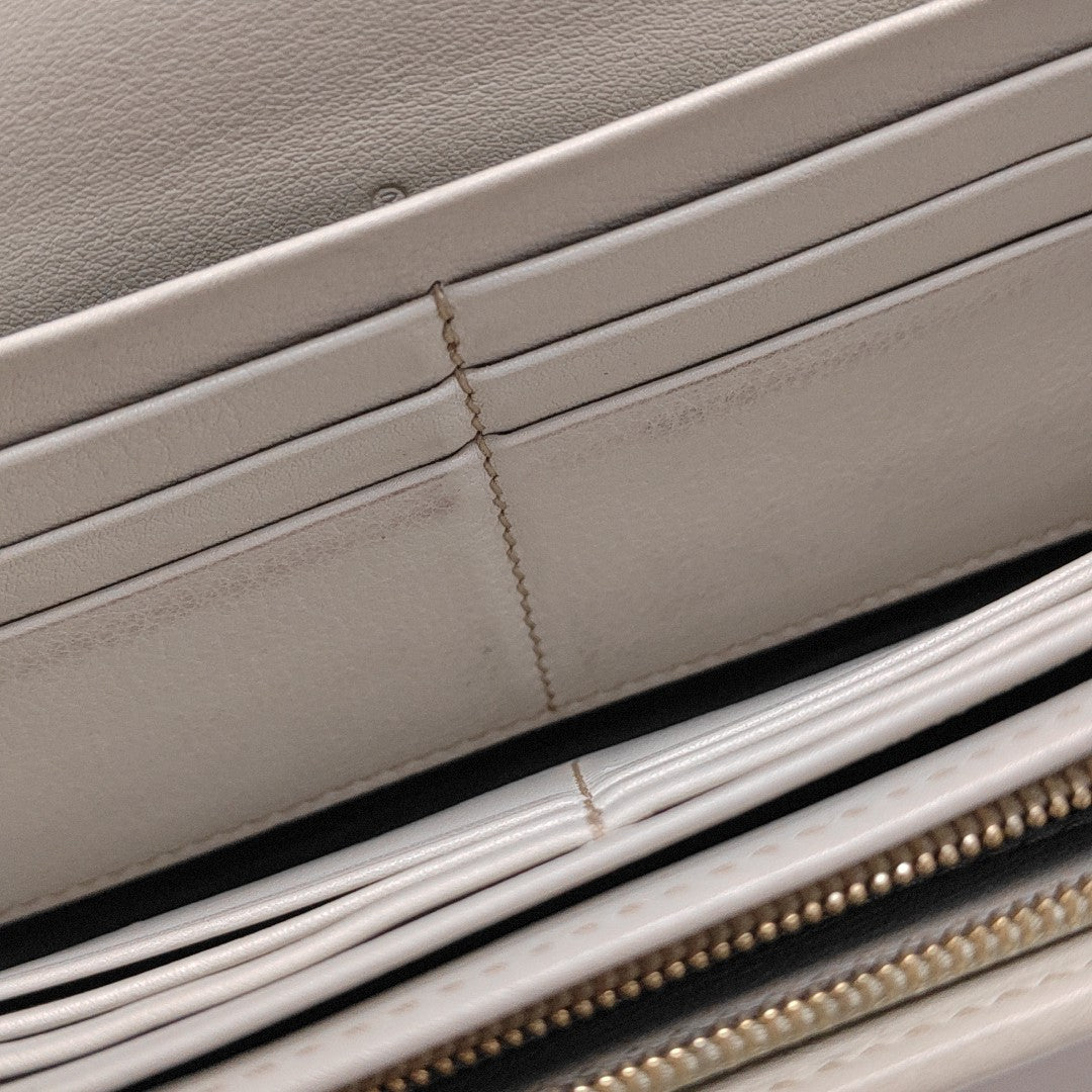 Calfskin Wallet White