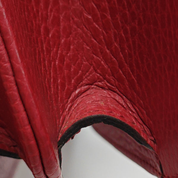 Interlocking G Large Calfskin Red