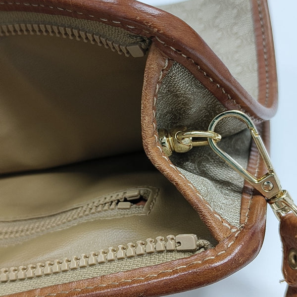 MACADAM CLUTCHES Coated Canvas Beige