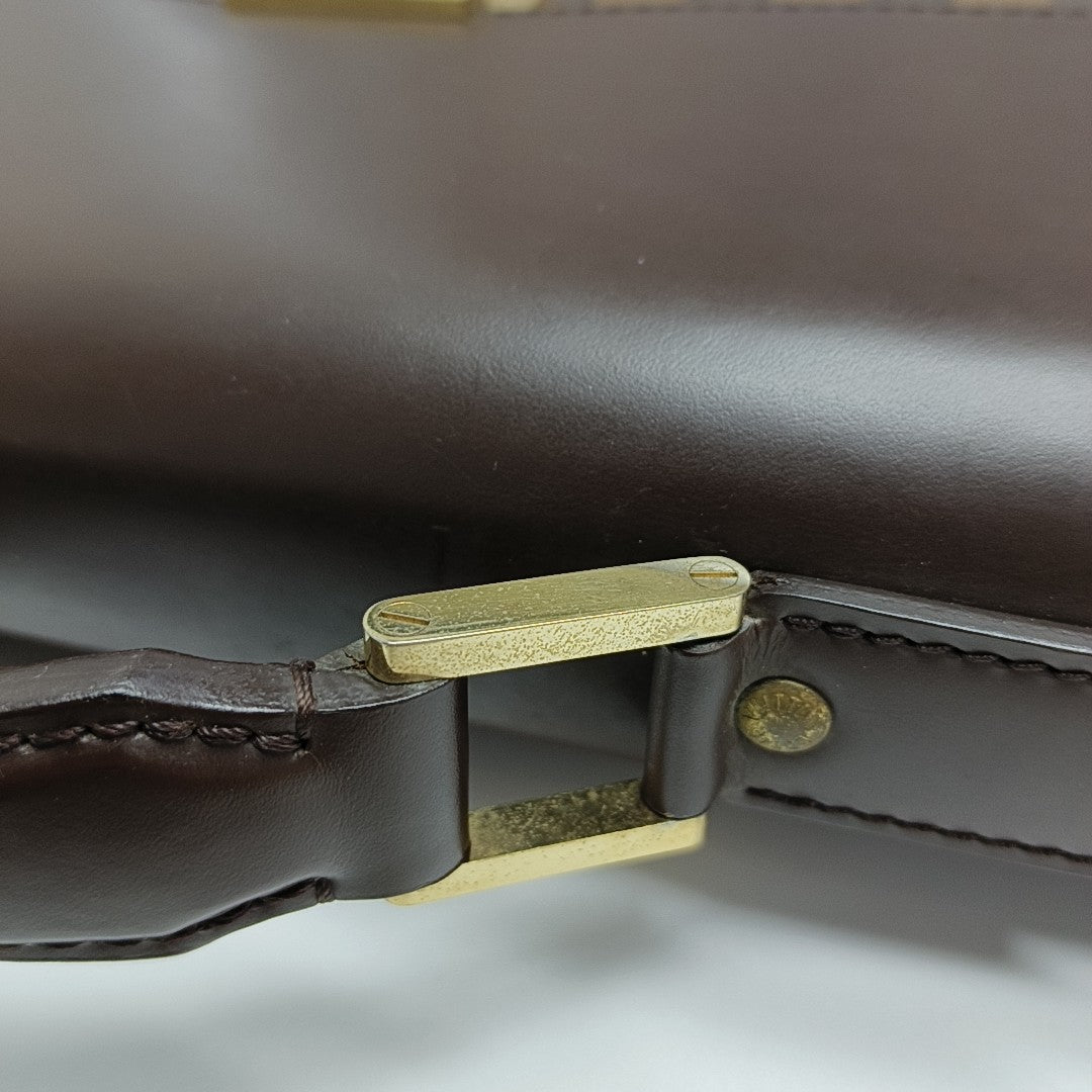 ALTONA PM Damier Ebene Coated Canvas Brown