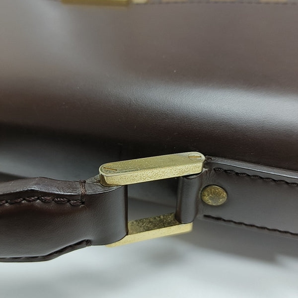 ALTONA PM Damier Ebene Coated Canvas Brown