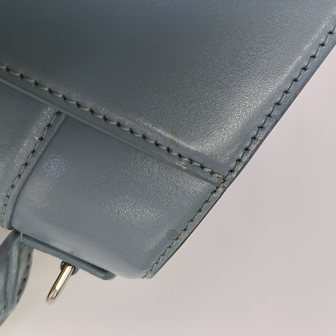Hourglass S Calfskin Blue