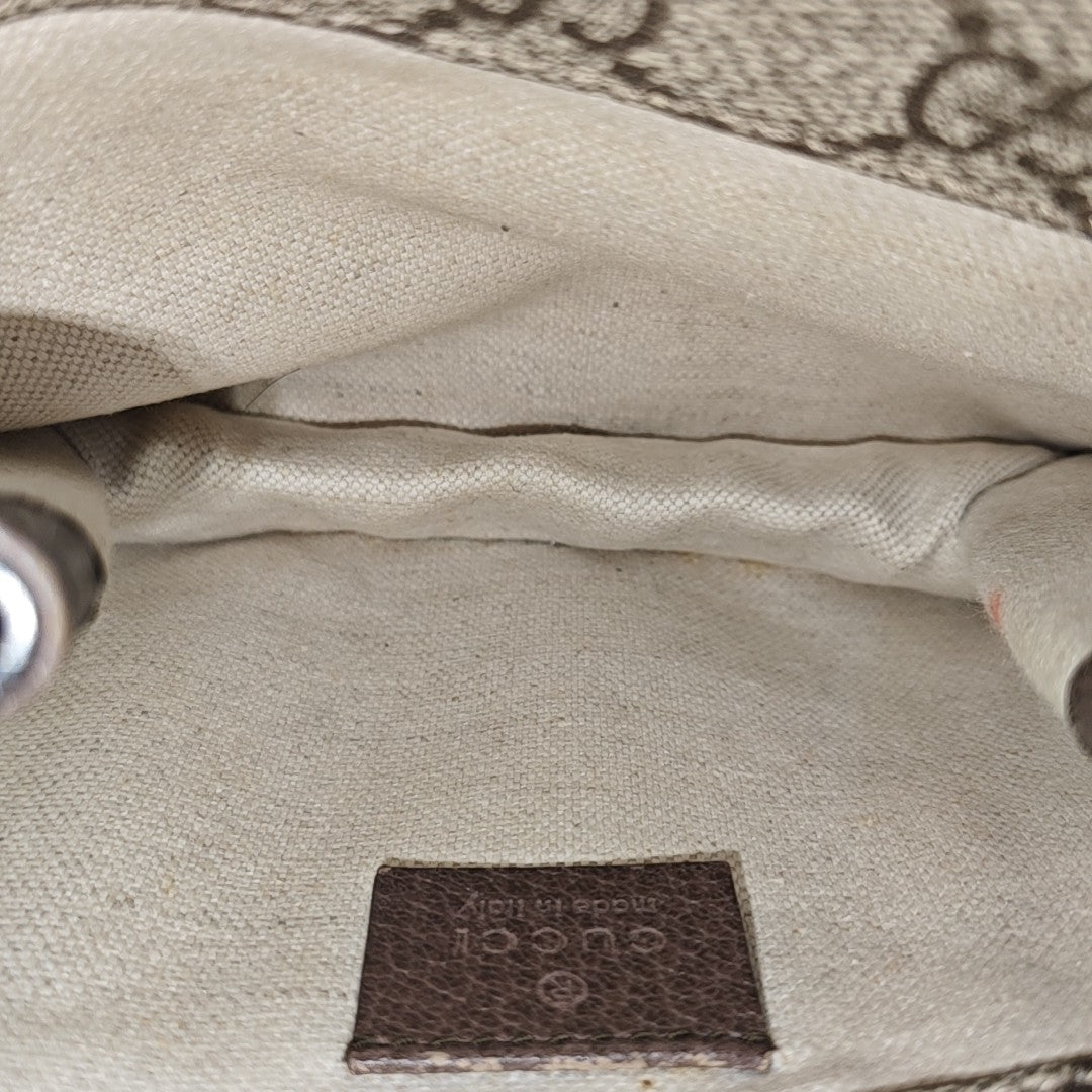 Neo Vintage Small Monogram Coated Canvas Beige