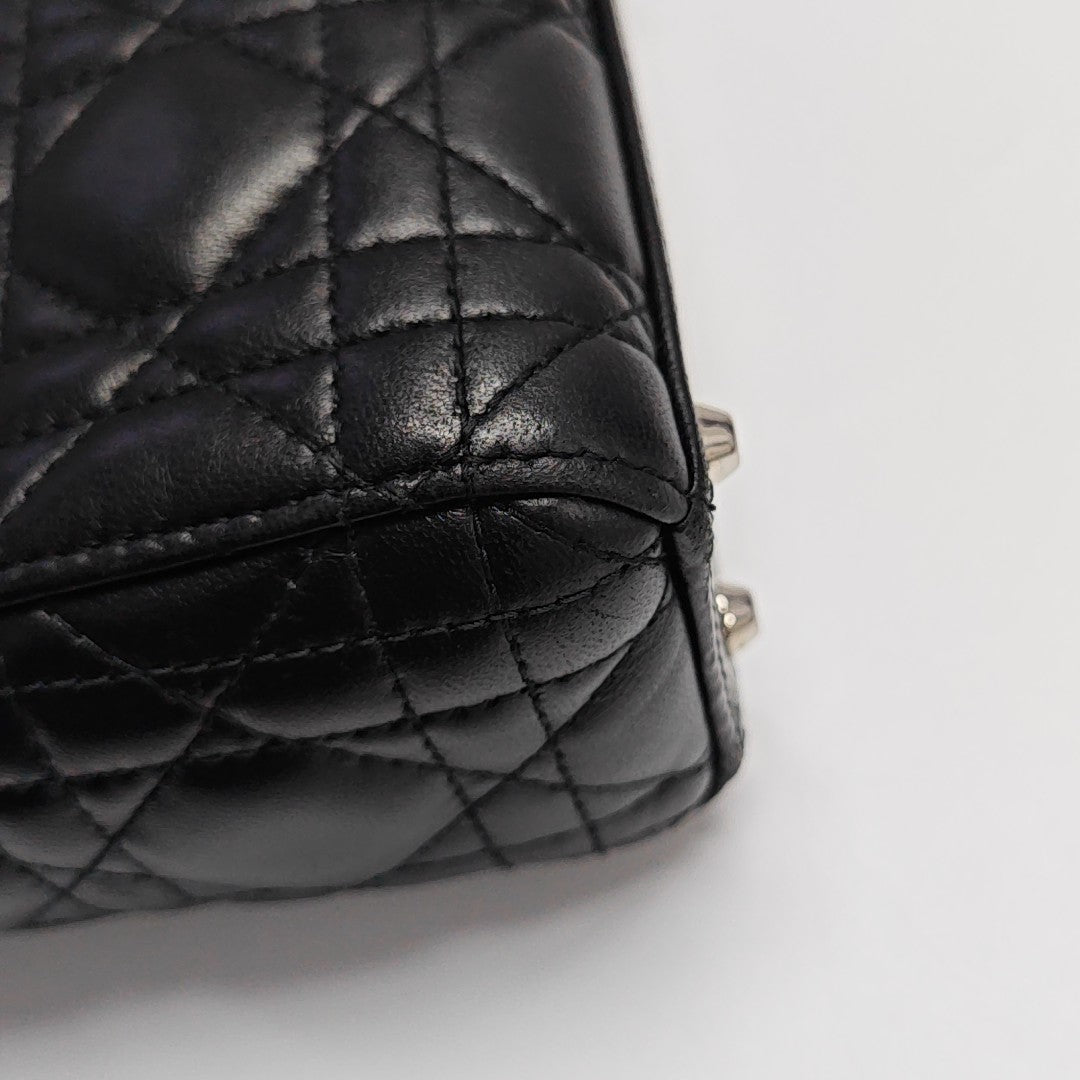 Lady Dior Mini Quilted Lambskin Black