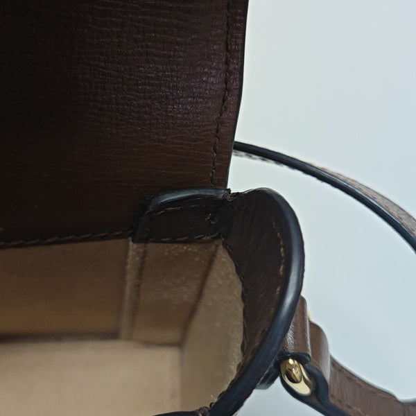 Horsebit 1955 Mini Monogram Coated Canvas Beige