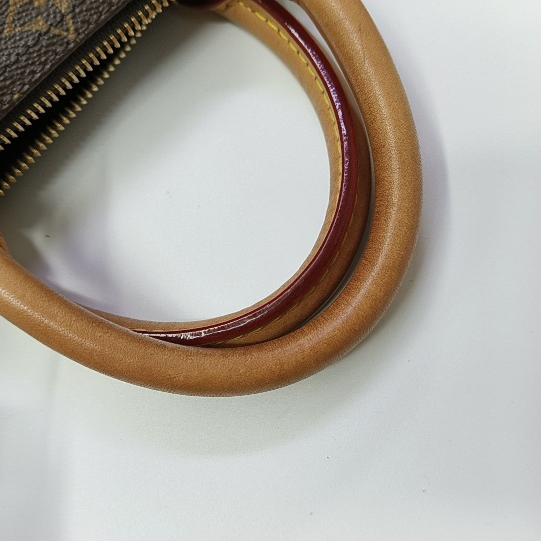 SPEEDY 25 Monogram Coated Canvas Brown