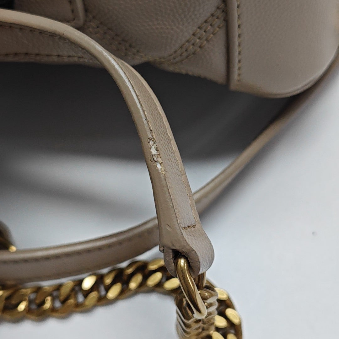 80'S VANITY Quilted Calfskin Beige