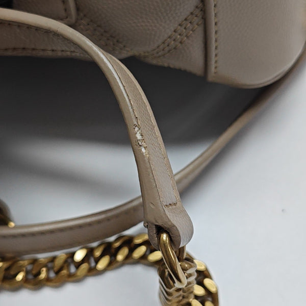 80'S VANITY Quilted Calfskin Beige