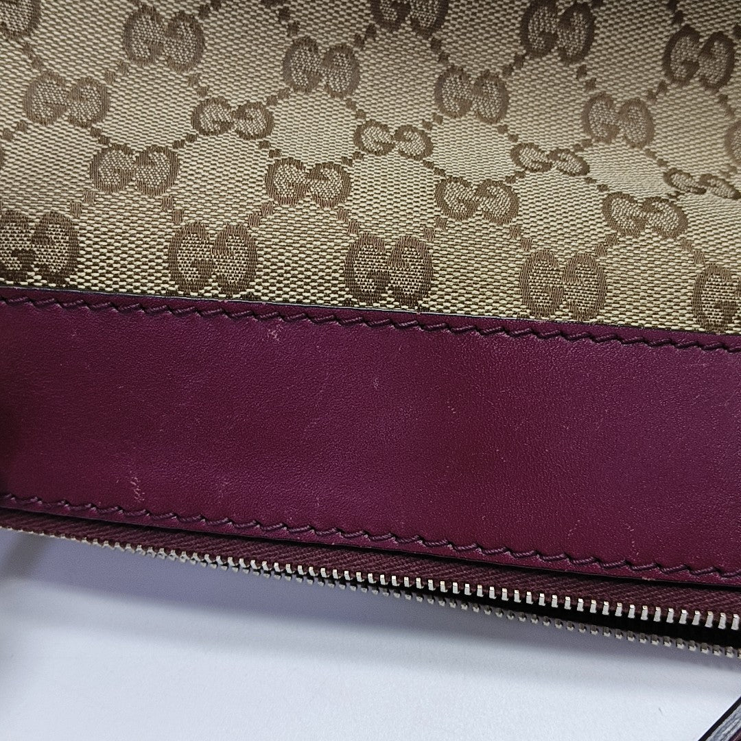 Monogram Canvas Tote Bag Brown