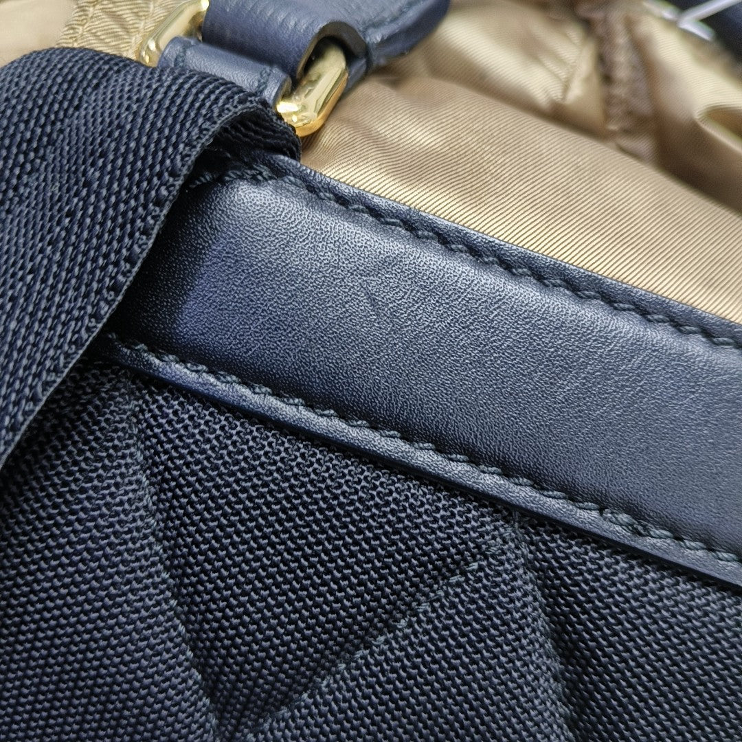 The Rucksack Medium Nylon Gold