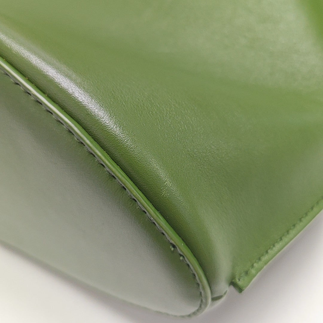 Calfskin Bucket Bag Green