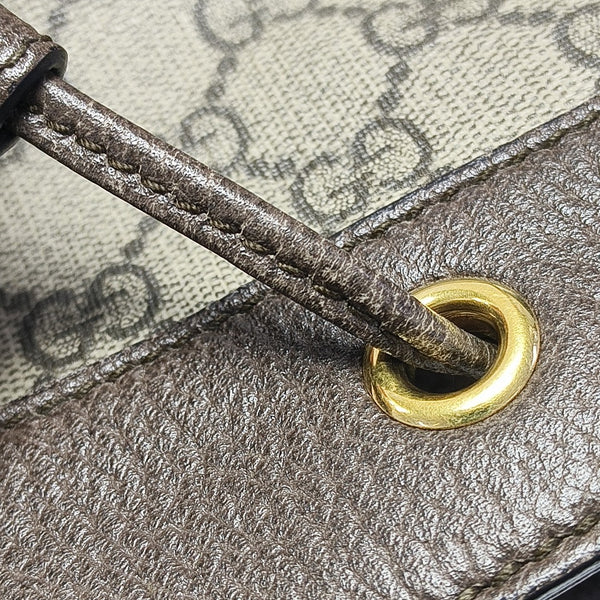Ophidia Mini Monogram Coated Canvas Beige