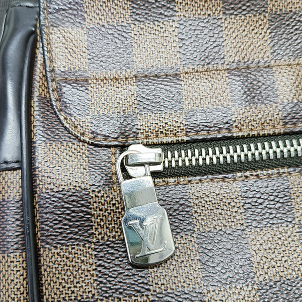 DISTRICT MM Damier Ebene Coated Canvas Brown