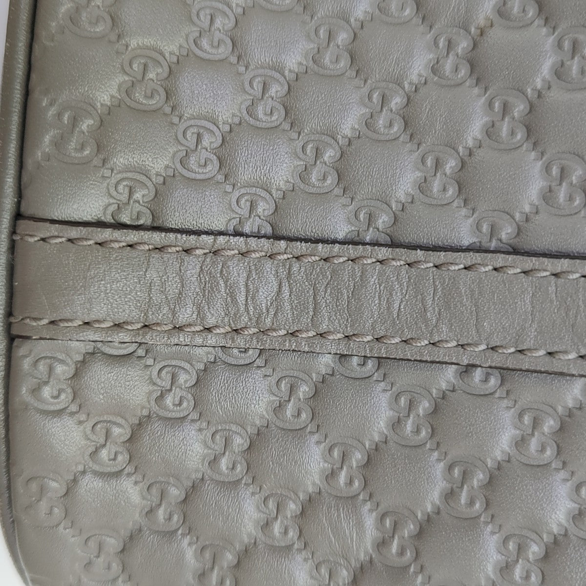 Microguccissima Monogram Calfskin Gray
