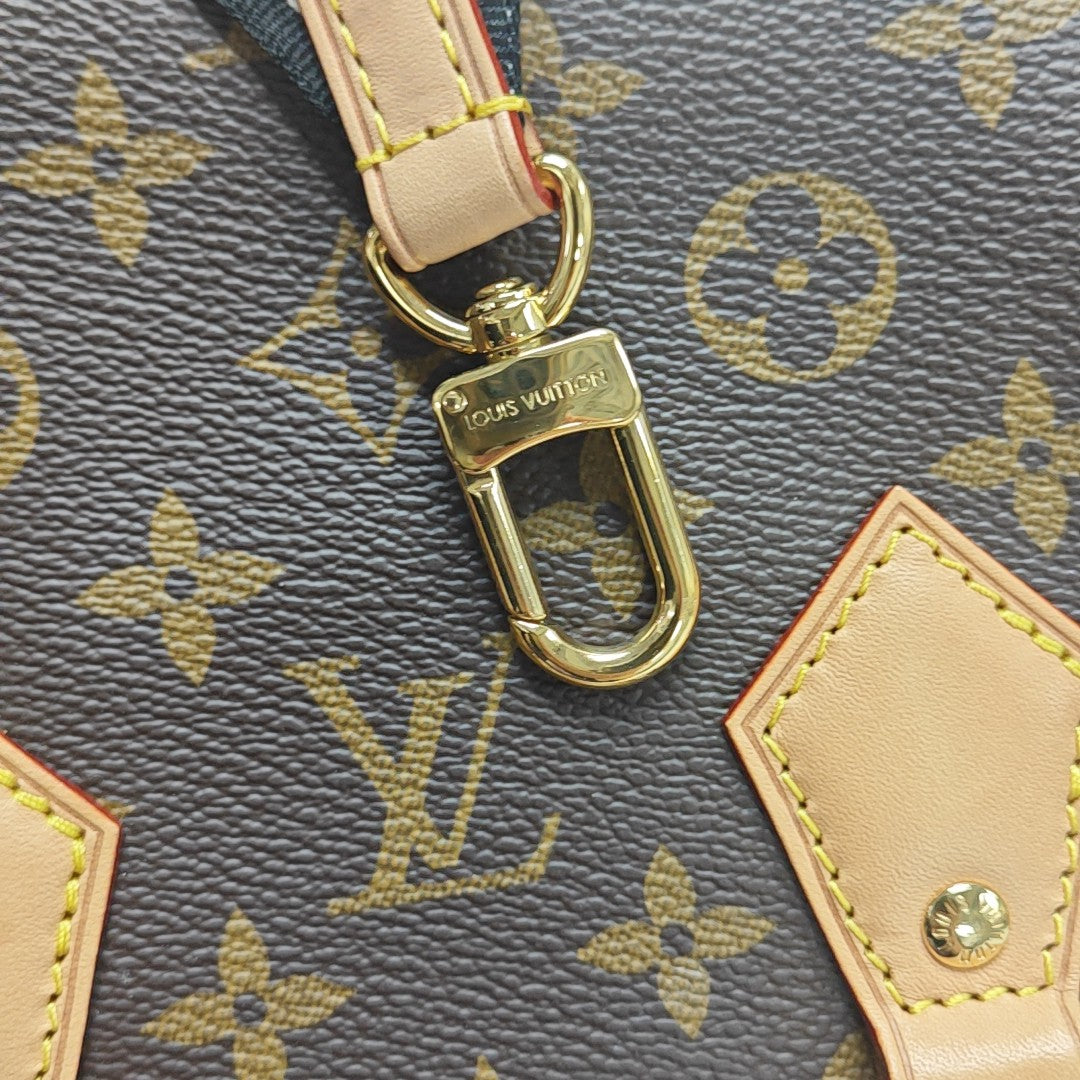 SPEEDY 20 Monogram Coated Canvas Brown
