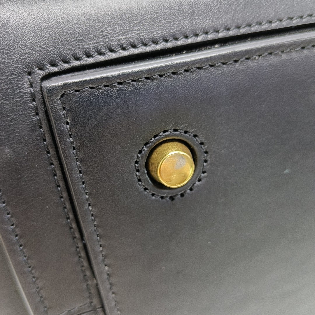 TIE Small Calfskin Black