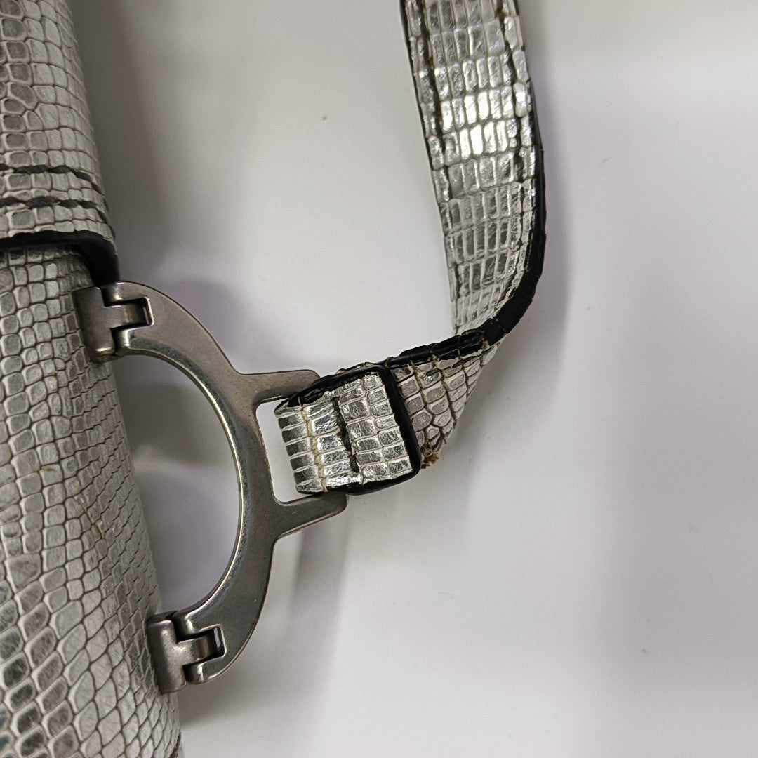 Miu Lady Calfskin Silver