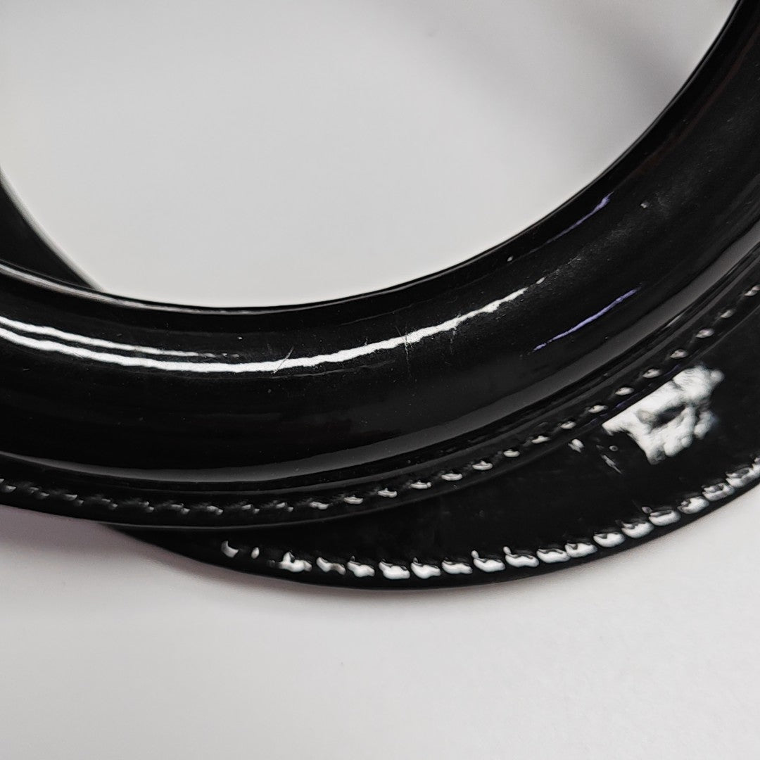 Lady Dior Medium Cannage Patent Leather Black