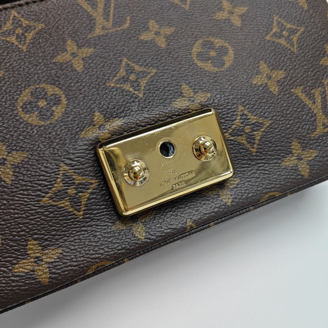 MARCEAU Monogram Coated Canvas Brown