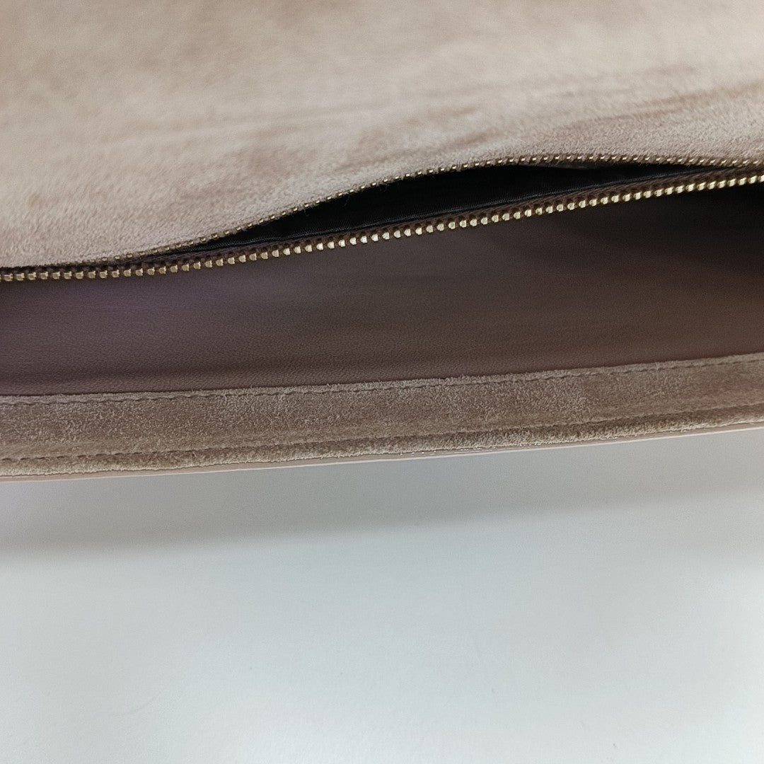 Monogram Calfskin Clutch Pink