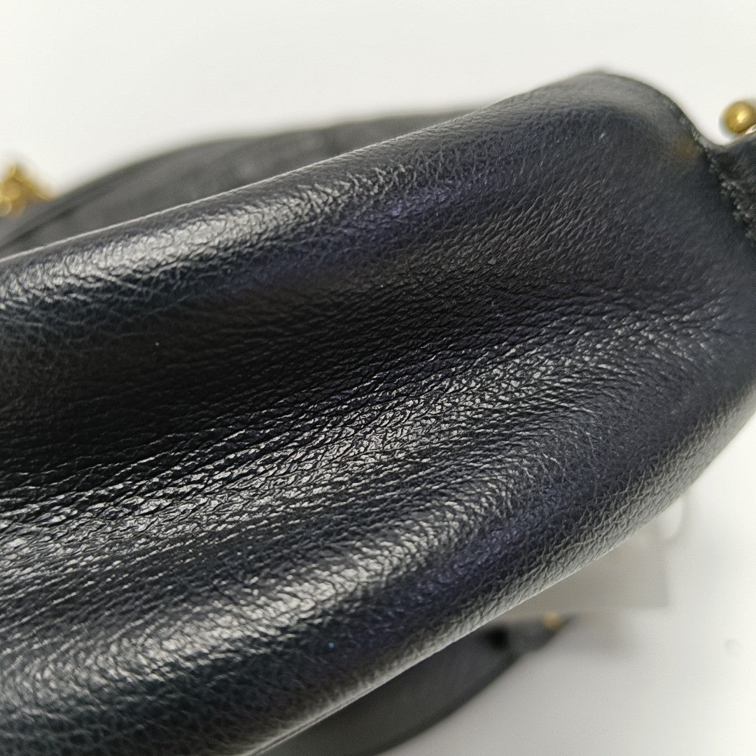 GG Marmont Mini Quilted Calfskin Black