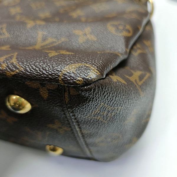 PALLAS Monogram Coated Canvas Brown