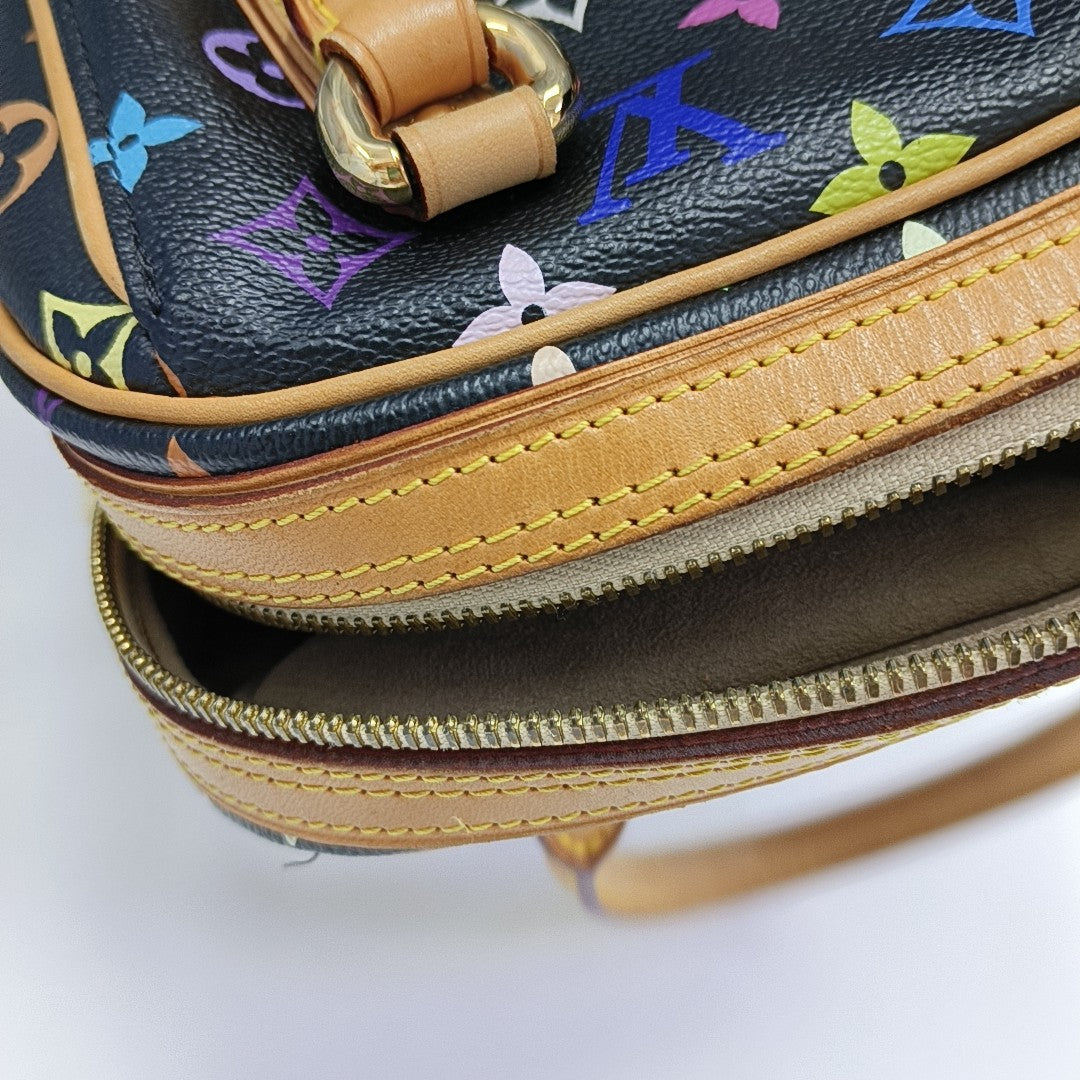 LV × TM PRISCILLA Monogram Coated Canvas Black