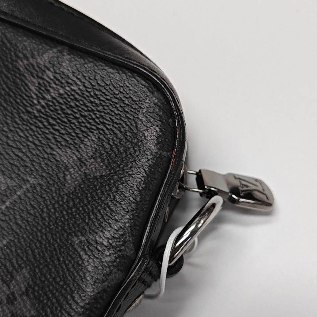 TRIO Monogram Coated Canvas Gray