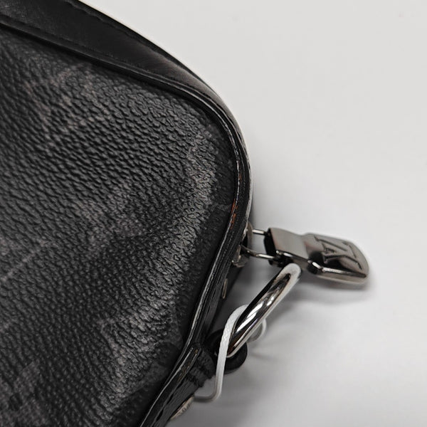 TRIO Monogram Coated Canvas Gray