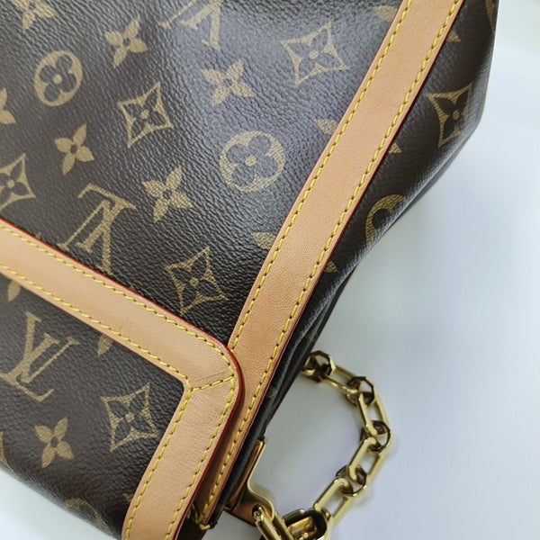 DAUPHINE GM Monogram Coated Canvas Brown