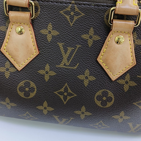 SPEEDY 20 Monogram Coated Canvas Brown