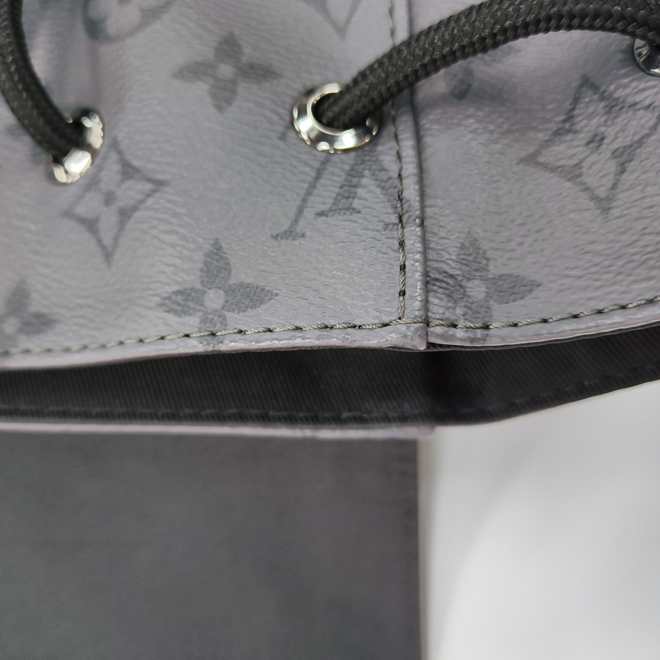 CHRISTOPHER Monogram Coated Canvas Gray