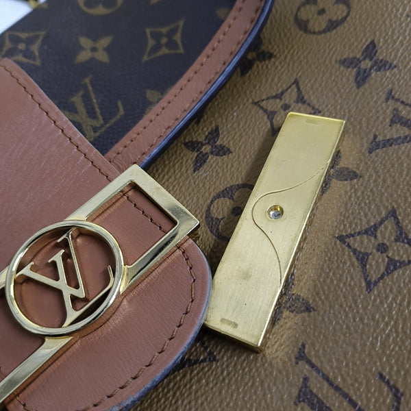 DAUPHINE MM Monogram Coated Canvas Brown