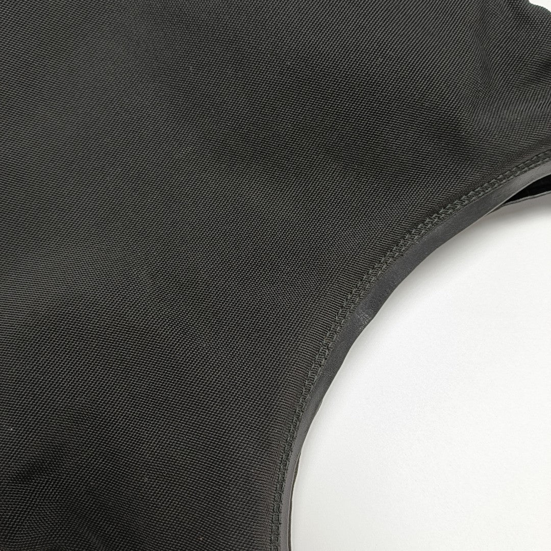 Fabric Top Handle Bag Black