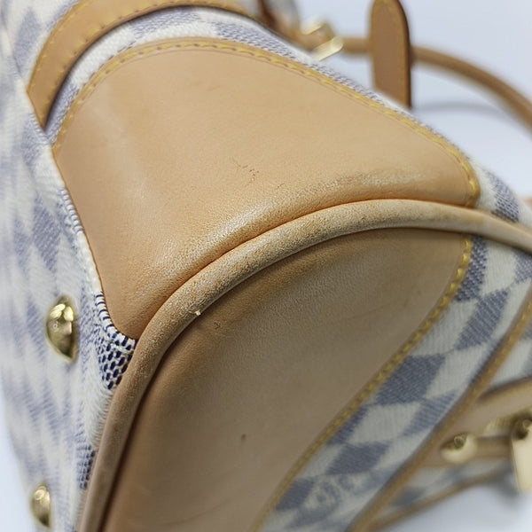 BERKELEY Damier Azur Coated Canvas White