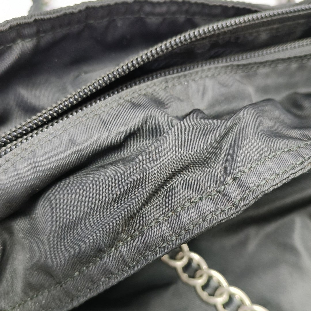 Nylon Shoulder Bag Black
