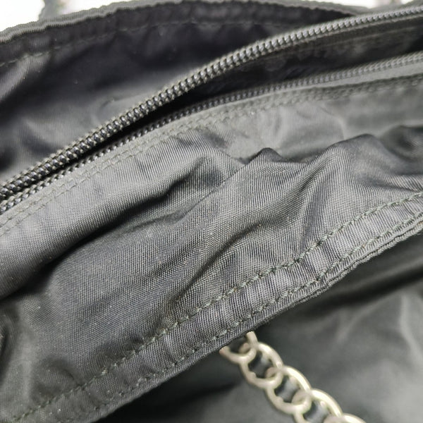 Nylon Shoulder Bag Black