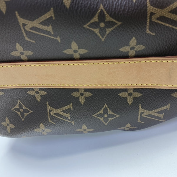 KEEPALL 45 Monogram Coated Canvas Brown