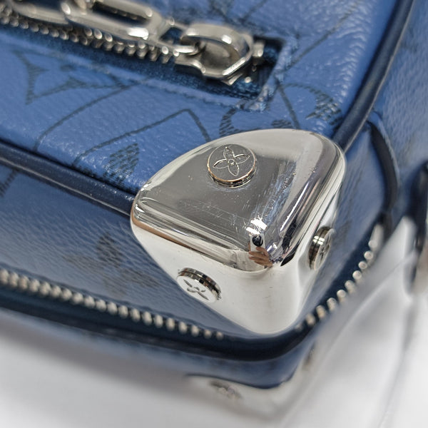 SOFT TRUNK Mini Monogram Coated Canvas Blue