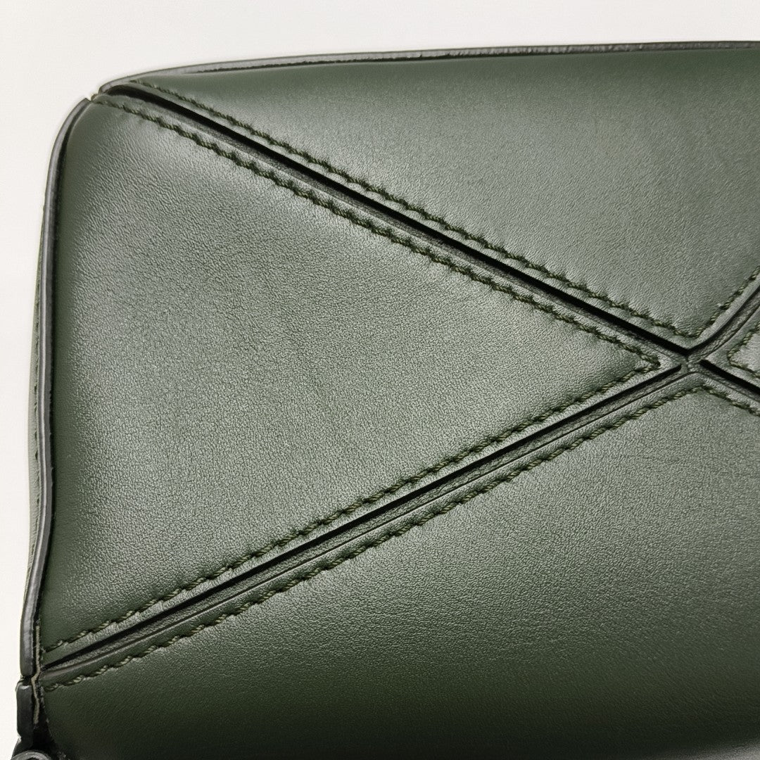 Puzzle Mini Calfskin Green