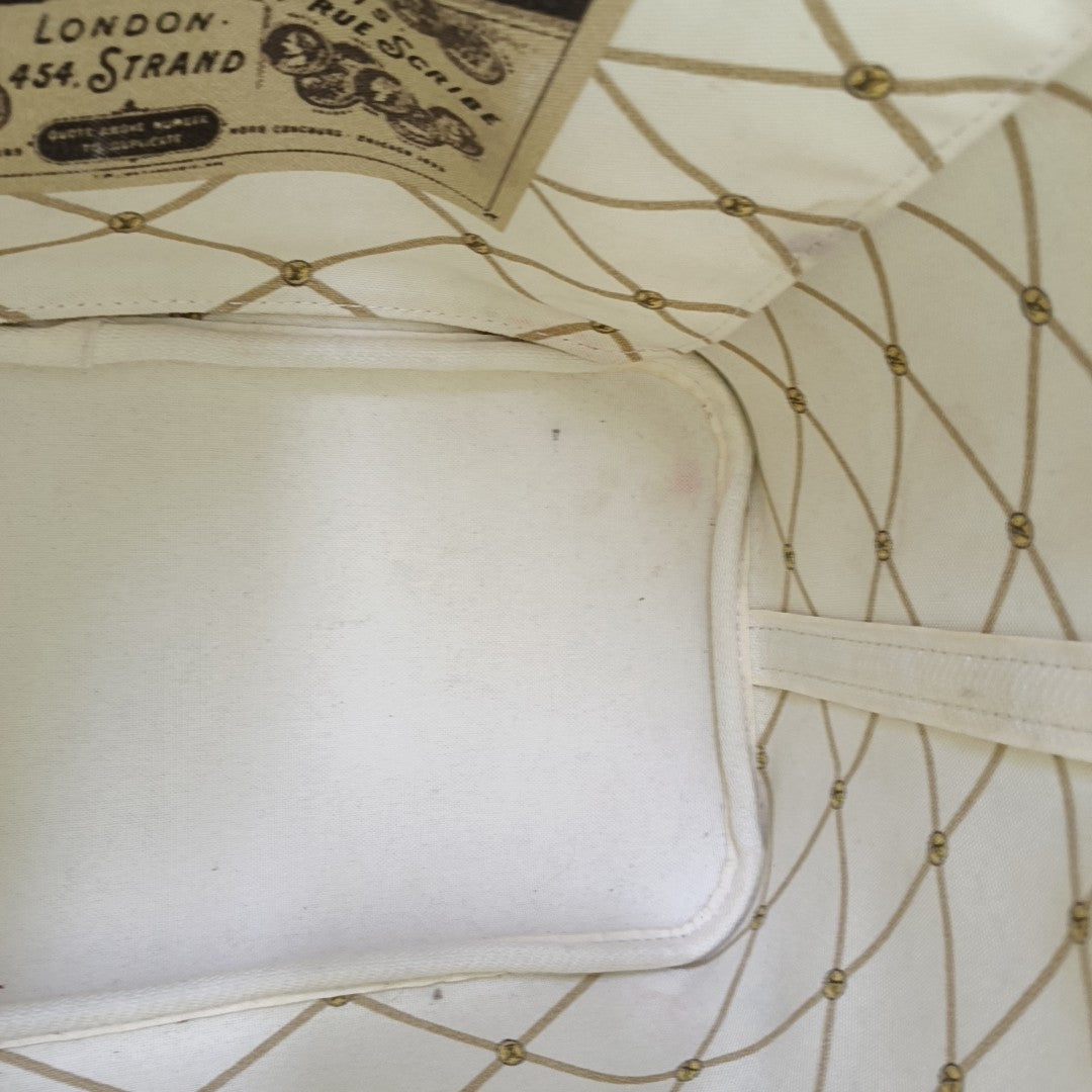 NEVERFULL MM Damier Azur Coated Canvas White