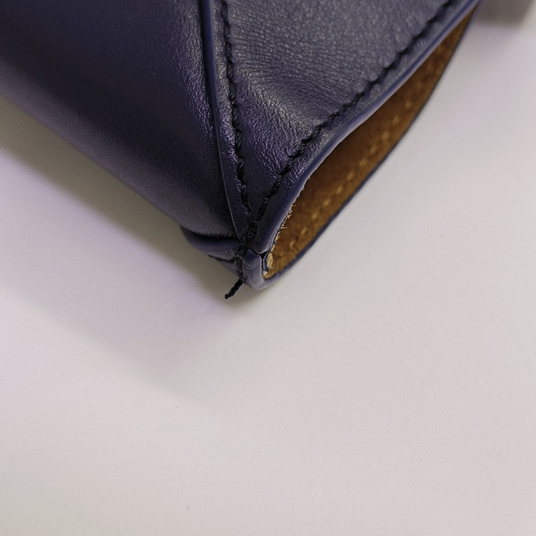 Puzzle Fold Extra Large Quilted Calfskin Blue