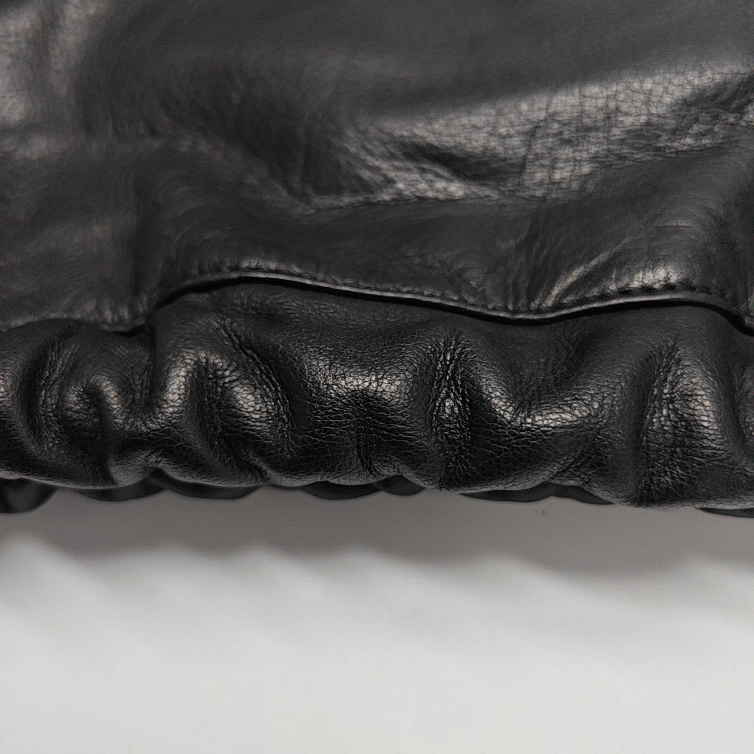 Leather Backpack Black