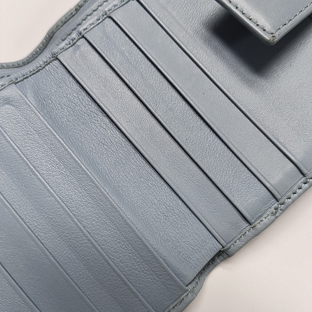 Calfskin Wallet Blue