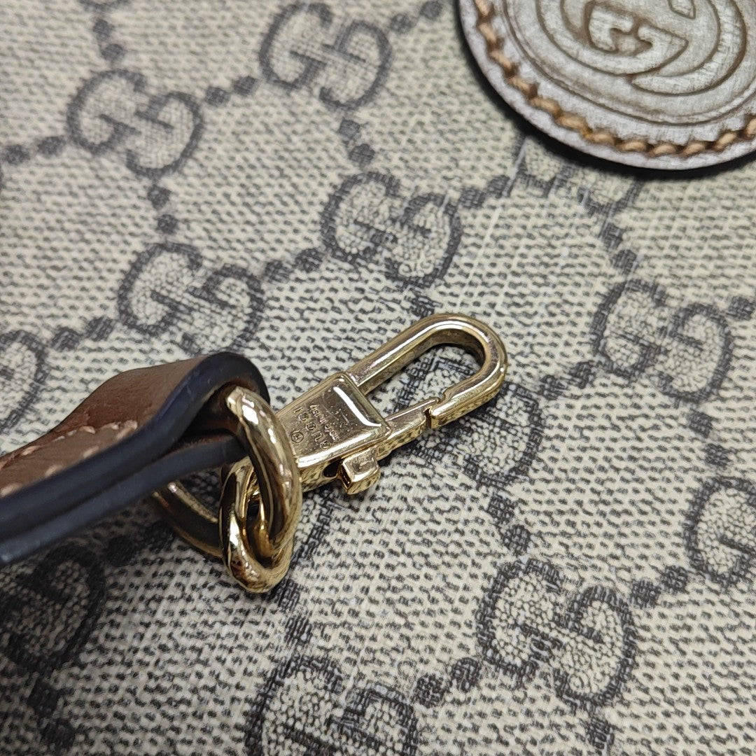 Retro Mini Monogram Coated Canvas Beige
