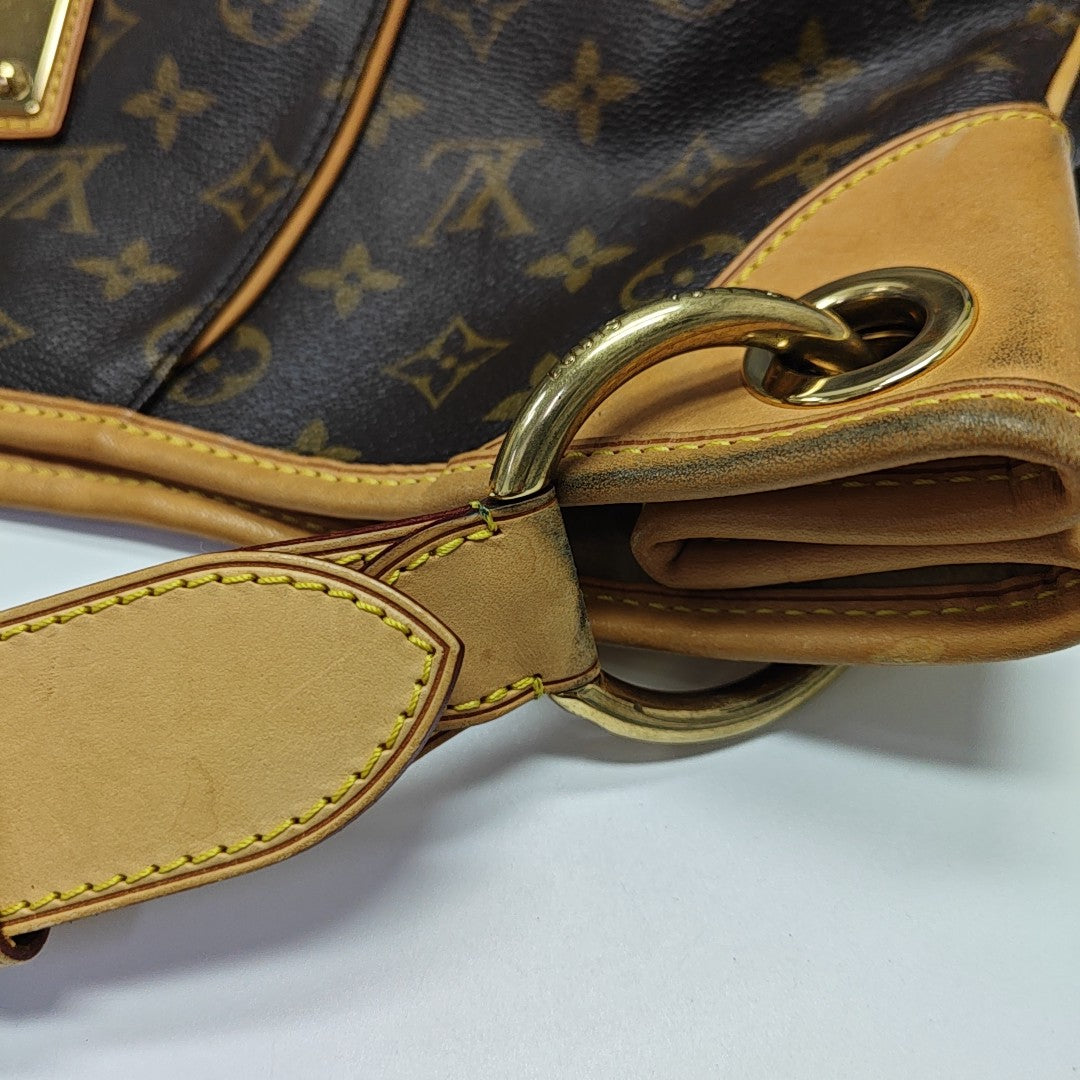 GALLIERA GM Monogram Coated Canvas Brown
