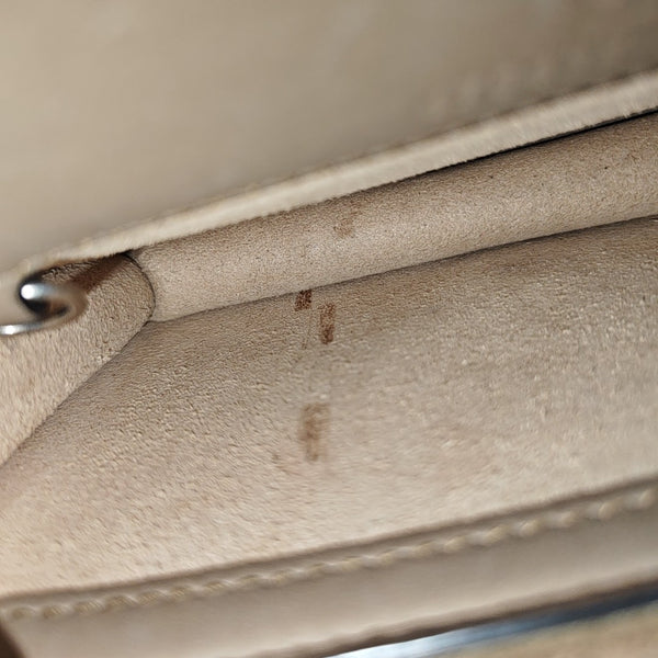 Dionysus Super Mini Monogram Coated Canvas Beige