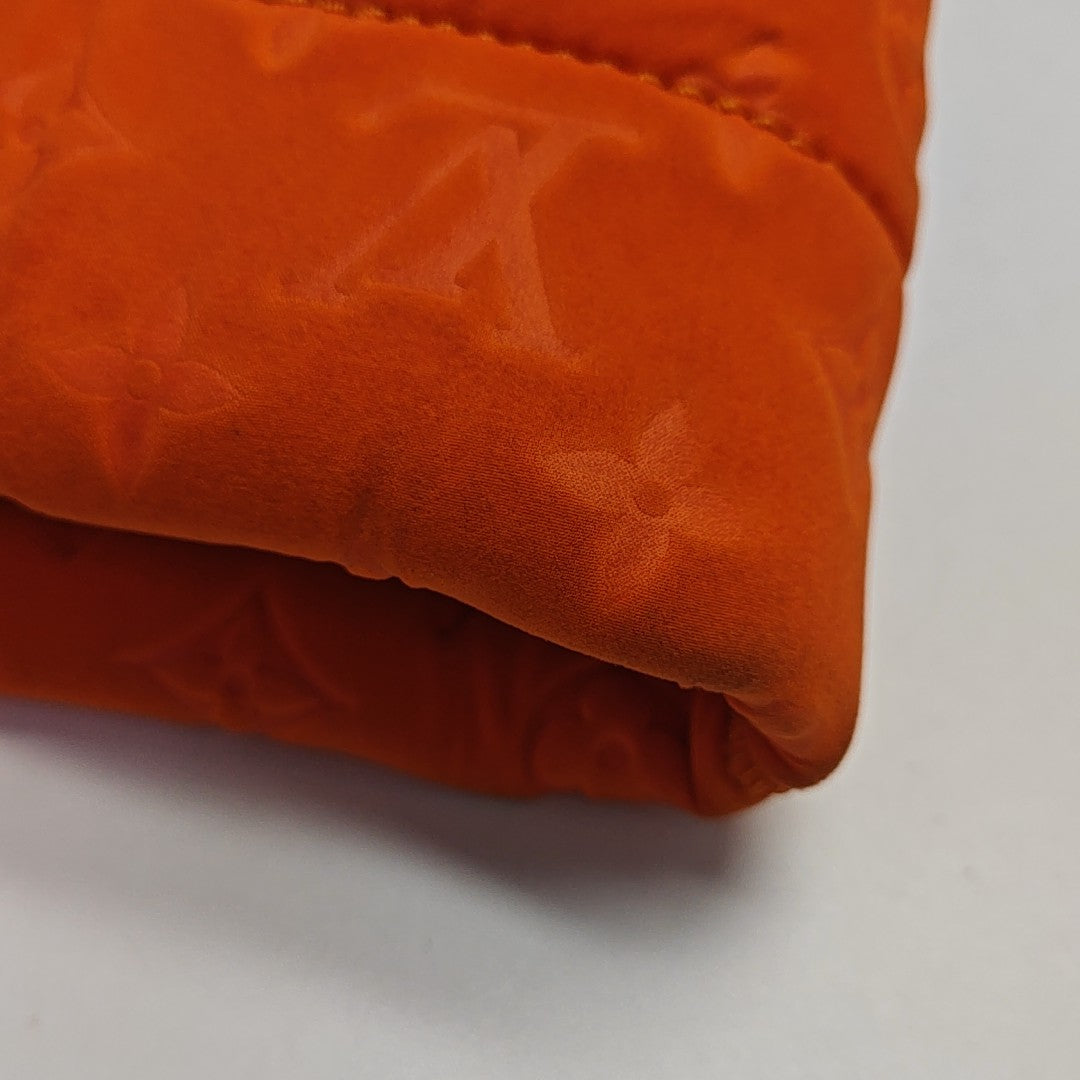 Monogram Fabric Tote Bag Orange